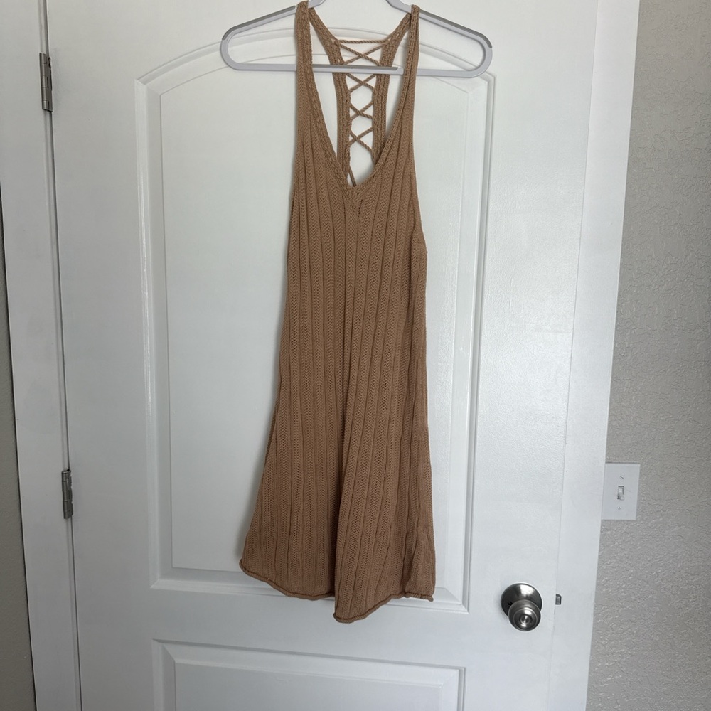 American Eagle Outfitters Beige Knit Top